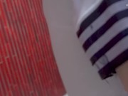 一緒にお風呂にはいろう？制服姿でオナニー♡クリバイブが気持ちよすぎて挿入 11/16