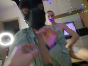 She wanted two cocks in her pussy at a house party 3/16