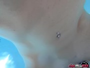 Kinky Cougar Teases Lover In The Pool 6/16