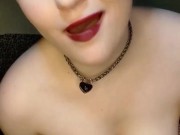 cum when i squirt for you, handsome - goth pawg fishnet striptease mutual orgasm joi 12/16