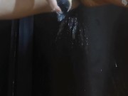 Huge squirting on my bras while fucking myself with dildo 10/16
