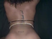 Sexy curly head ebony milf loves backshots from daddy bbc 8/16