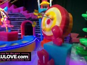 Babe spreading pussy closeup creampie dripping miXXXed with real life behind the scenes clips of day to day - Lelu Love 3/16