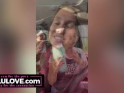 Babe spreading pussy closeup creampie dripping miXXXed with real life behind the scenes clips of day to day - Lelu Love 6/16