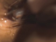 I push inside the sperm that flowed out of her. Maximum detailed penetrations 2/16