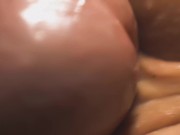 I push inside the sperm that flowed out of her. Maximum detailed penetrations 3/16