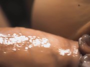 I push inside the sperm that flowed out of her. Maximum detailed penetrations 9/16