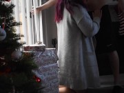 Christmas morning throatgoat for sugar daddy submissive babe 4/16