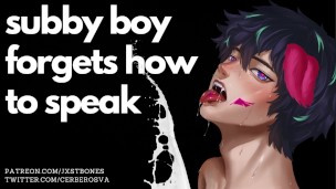 Boy slut moans like your dumb pet || NSFW ASMR and Male Moaning Audio