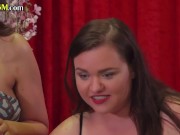 CFNM group deepthroating by strippers 2/16