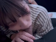 糸引くくらいたっぷりな精液を口いっぱい見せながらごっくんフェラで気持ちよくしちゃう♡　cum in mouth gokkun 11/16