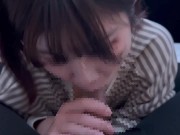 糸引くくらいたっぷりな精液を口いっぱい見せながらごっくんフェラで気持ちよくしちゃう♡　cum in mouth gokkun 12/16