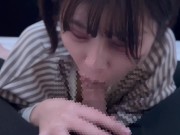 糸引くくらいたっぷりな精液を口いっぱい見せながらごっくんフェラで気持ちよくしちゃう♡　cum in mouth gokkun 6/16