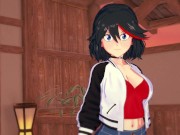 Ryuko Matoi - Footjob - 3D Ashikoki Hentai 1/16