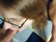 Трахнул ботаничку в чулках Lily Slutty и кончил ей в киску (pov) 4/16