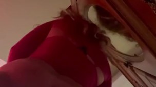Hold grippy pussy swallows cock