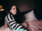 Horny Student sucks dick and gets creampie in pussy - MollyRedWolf 1/16