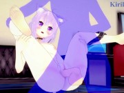 Nekomata Okayu and I have intense sex in the bedroom. - Hololive VTuber Hentai 6/16