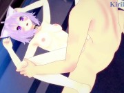 Nekomata Okayu and I have intense sex in the bedroom. - Hololive VTuber Hentai 9/16