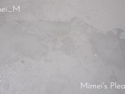 【野外放尿】家に入るまでに我慢できず、自宅の敷地内で露出… パイパンおまんこ丸見えでおしっこ【盗撮風】 13/16