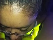 👅Latina con lentes Chupa y hace Rusas deliciosas