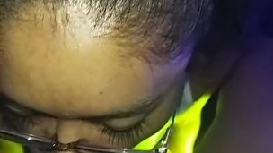 👅Latina con lentes Chupa y hace Rusas deliciosas