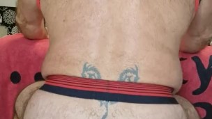 Pink knotted dildo