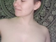 playing with and bouncing my big all natural tits- no makeup sports bra compilation 14/16