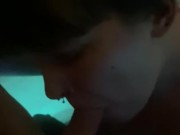 WIFE GIVES STEAMY BLOWJOB IN HOT TUB 8/16