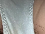 素人パンツが愛液でグチョグチョ♡布団の中で自撮りオナニー♡喘ぎ声がリアルすぎw【個人撮影】 13/16