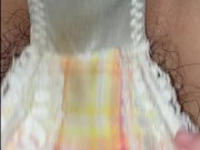 素人パンツが愛液でグチョグチョ♡布団の中で自撮りオナニー♡喘ぎ声がリアルすぎw【個人撮影】 7/16