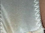 素人パンツが愛液でグチョグチョ♡布団の中で自撮りオナニー♡喘ぎ声がリアルすぎw【個人撮影】 9/16