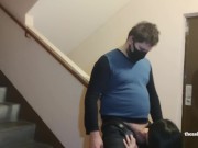 we fuck in the stairwell of a friend's building 4/16