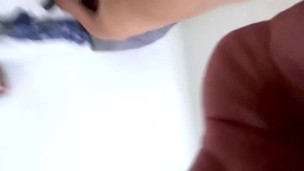 Moaning College girl with perfect ass and small tits gets fucked doggystyle! Amateur couple quickie