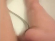 finger my pussy in the shower