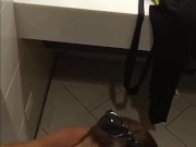 Teasing Him By The Runway and In Public Bathroom and Finally Home 4/16