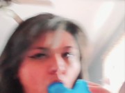 Sucking on my vibrator 14/16