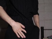 Skinny Boy Dressed Up - Stripping and Oiling my Cock For You ♥ 1/16