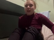 AMATEUR FINGERING ASSHOLE ON THE TRAIN 10/16