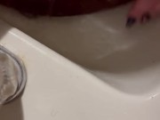 Washing my toys. Vibrators, dildos and butt plug, oh my! 13/16