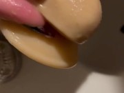 Washing my toys. Vibrators, dildos and butt plug, oh my! 5/16