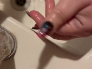 Washing my toys. Vibrators, dildos and butt plug, oh my! 6/16