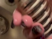 Washing my toys. Vibrators, dildos and butt plug, oh my! 7/16