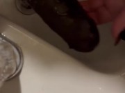 Washing my toys. Vibrators, dildos and butt plug, oh my! 9/16