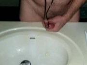 Cum in front of mirror 13/16