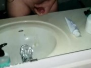 Cum in front of mirror 15/16