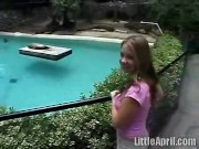 Teen does some solo heavy petting 4/16