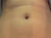 Girl with bush pees in toilet 11/16