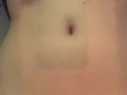 Girl with bush pees in toilet 2/16