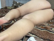 close-up masturbating pussy and getting a pulsating orgasm 6/16